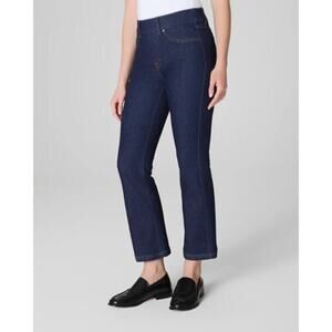 SPANXshape High Waisted Denim EveryWear Kick Flare Jeans Raw Indigo Women's XL